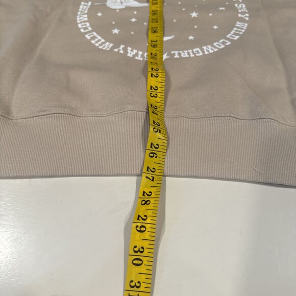 Womens Stay Wild Cowgirl Hoodie Tan by Wild Fable - Size XL - NWT - Picture 10 of 11